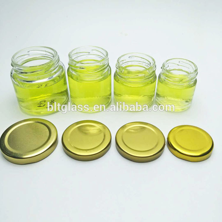 Food grade clear round glass jar jam jar 30ml-1000ml wholesale