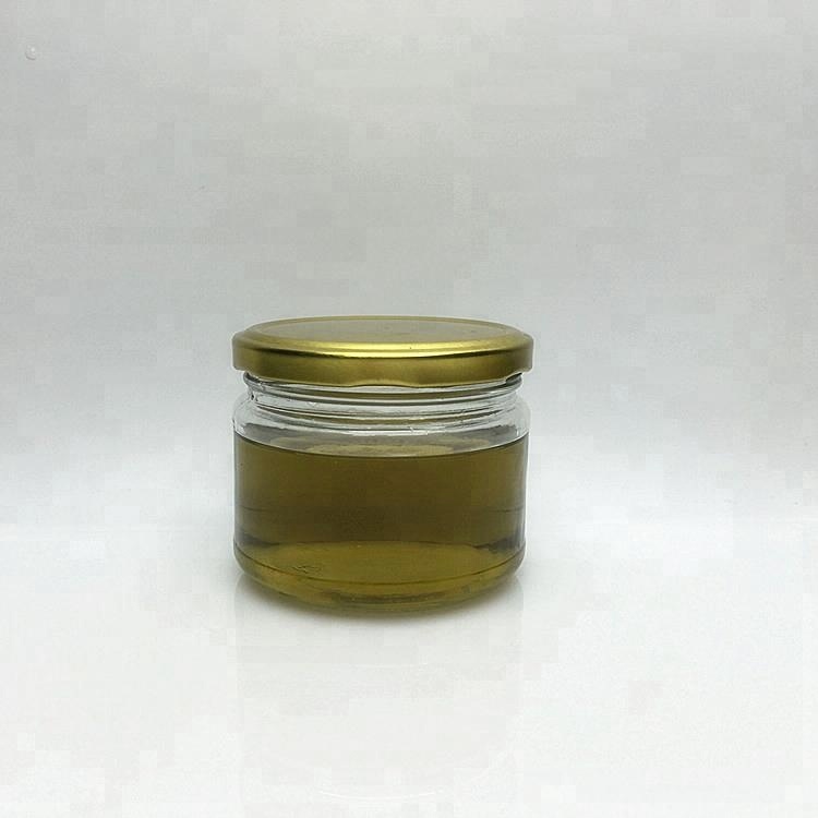 Food grade clear wide mouth glass jar jam 250ml wholesale