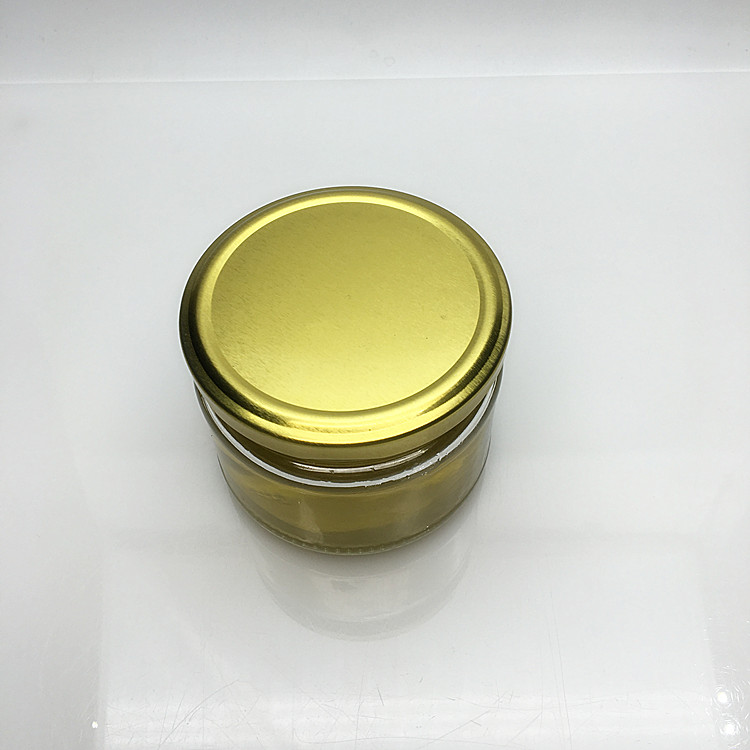 Food grade clear wide mouth glass jar jam 250ml wholesale