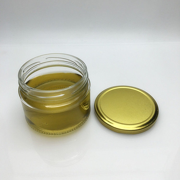 Food grade clear wide mouth glass jar jam 250ml wholesale