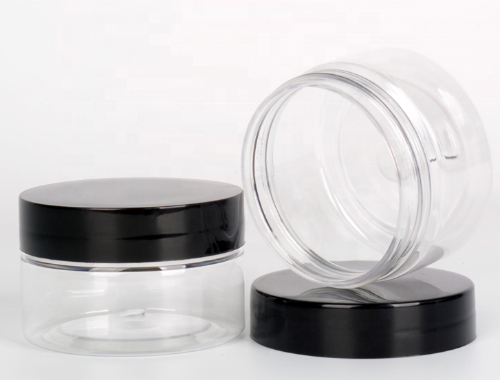 Food grade cosmetic container 30ml 50ml 60ml 80ml 100ml 200ml 300ml 400ml 500ml 600ml 800ml 1000ml pet jar with plastic cap