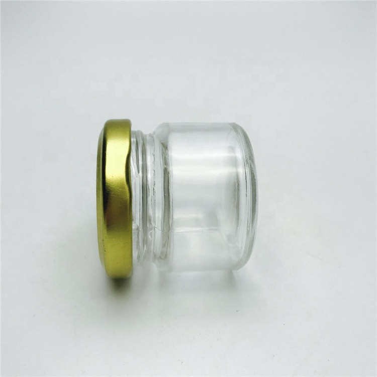 Food grade empty mini 25ml honey jar glass jam jar