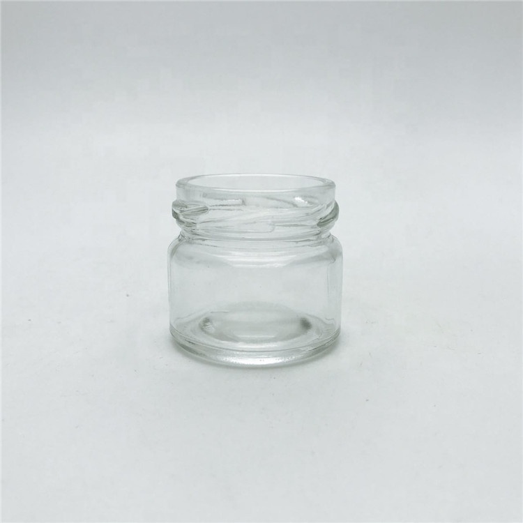 Food grade empty mini 25ml honey jar glass jam jar