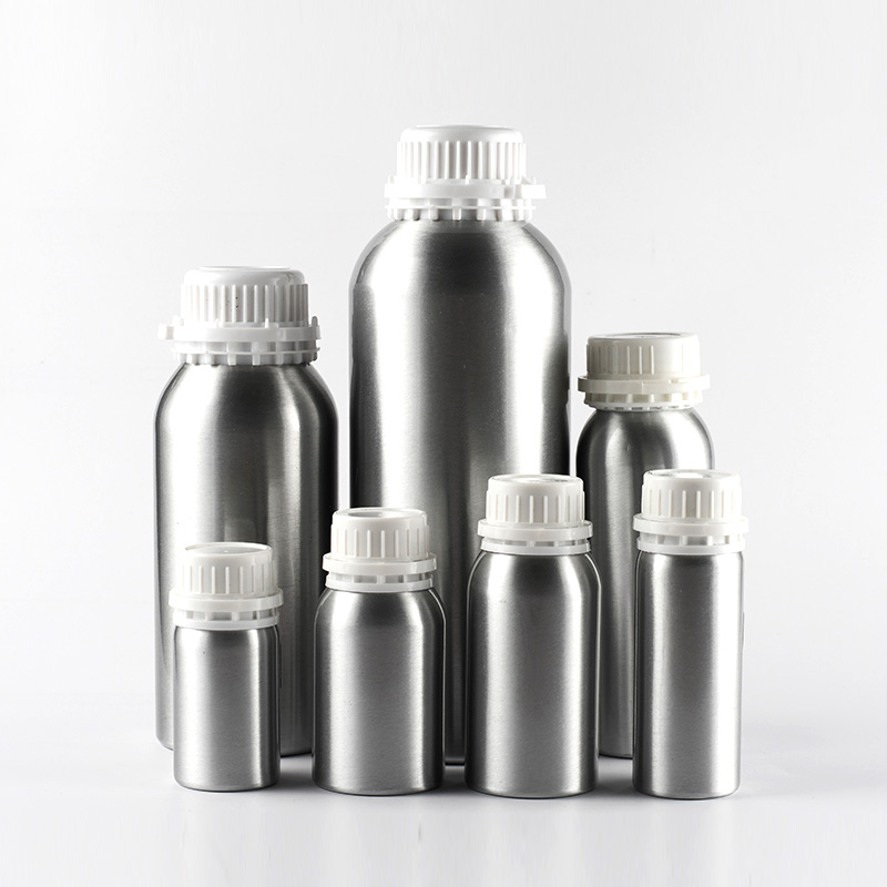 Food grade essence oil packaging 50ml 100ml 120ml 150ml 250ml 500ml 1000ml aluminum bottle tamper seal