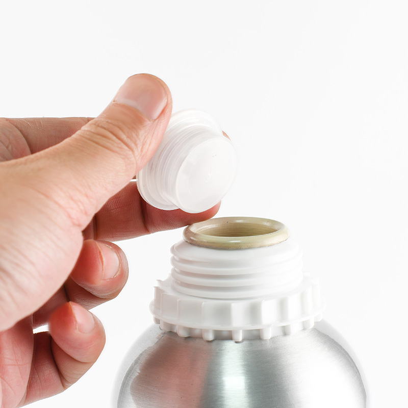 Food grade essence oil packaging 50ml 100ml 120ml 150ml 250ml 500ml 1000ml aluminum bottle tamper seal