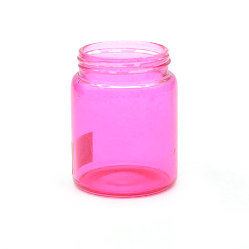 Food grade glass jar with aluminium screw cap lid for wholesale