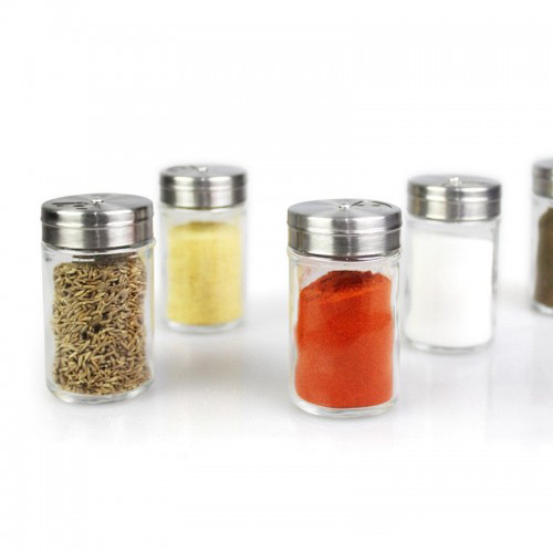 Food grade mini 4oz glass spice jars spice bottle with lid