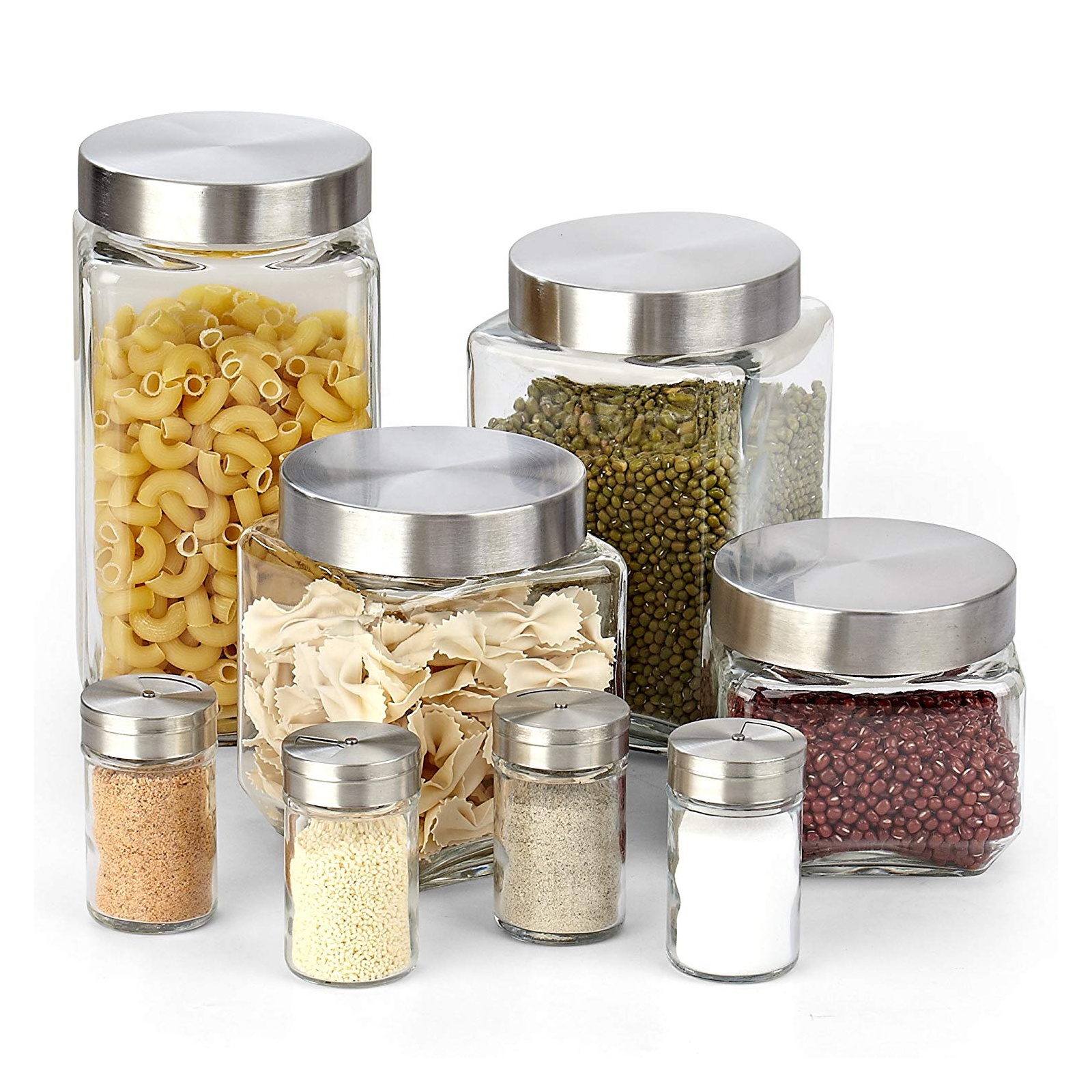 Food grade mini 4oz glass spice jars spice bottle with lid