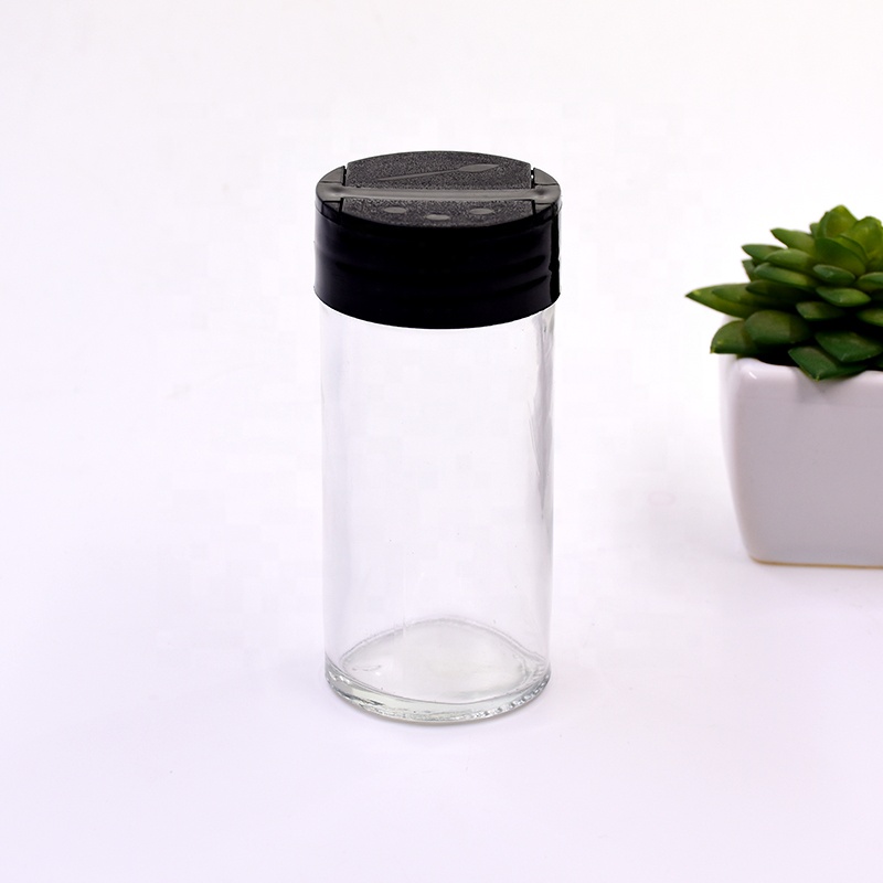 Food grade new design ceramic bottles restaurant and home use cheap glass spice jars round shape tins oil herbs spice candy