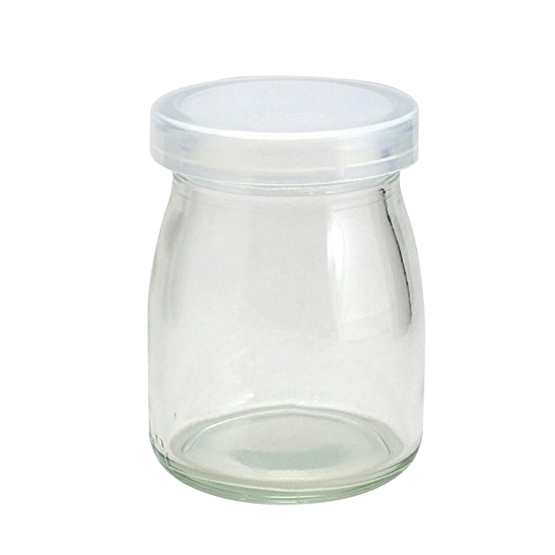 Food grade  round small pudding glass jar 50ml 100ml 150ml 200ml