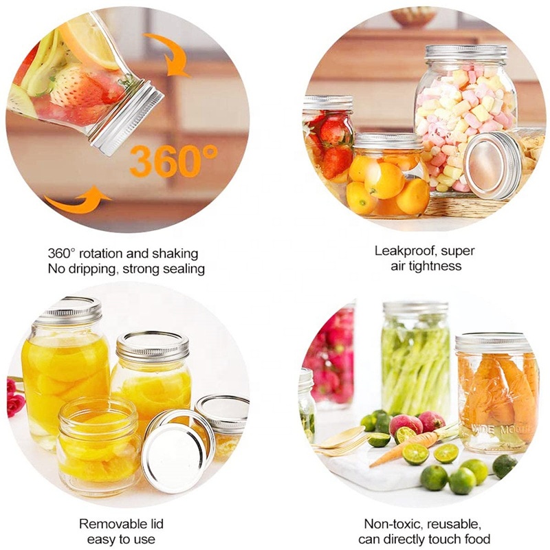 Food grade safety 32oz 32 oz ball mason jar lids with factory price