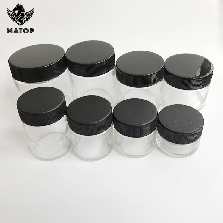 Food grade sterilization storage glass jar bottle container for weed packaging