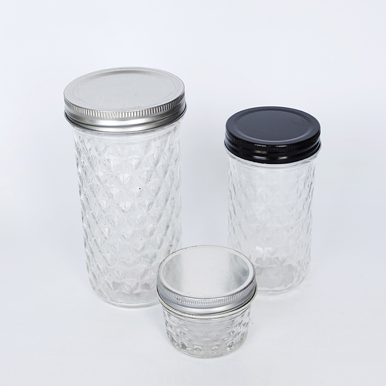 Food grade vintage regular mouth 70mm 86mm mason canning jars for baby foods wedding favor with custom packages