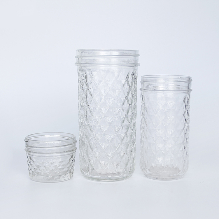 Food grade vintage regular mouth 70mm 86mm mason canning jars for baby foods wedding favor with custom packages