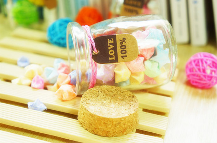Food safe Fancy clear 100ml 150ml Pudding Glass Mini Milk Bottle with cork lid pudding yogurt candy jars