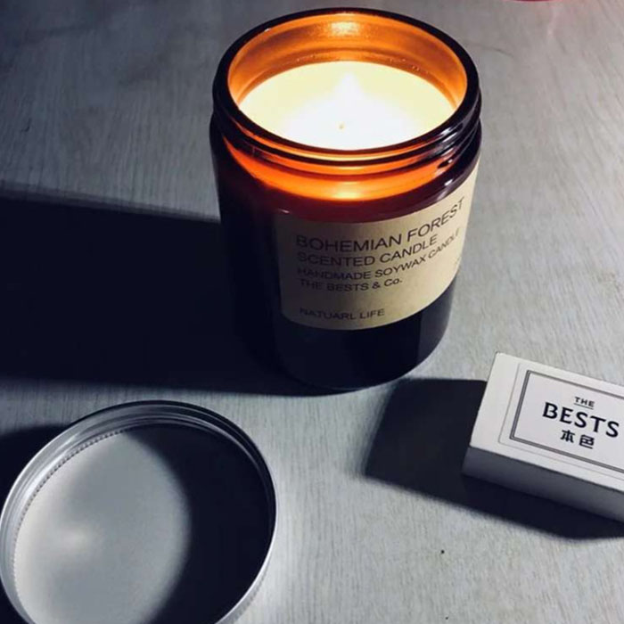 For Sale Hot Sale Concrete Square Domed Glass India 4Oz 100Ml Mini Small Matte Black Amber With Lid Candle Glass Jar