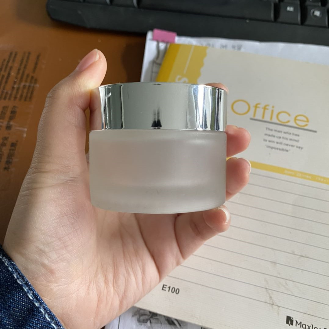 For Skincare cream empty glass jar 50ml