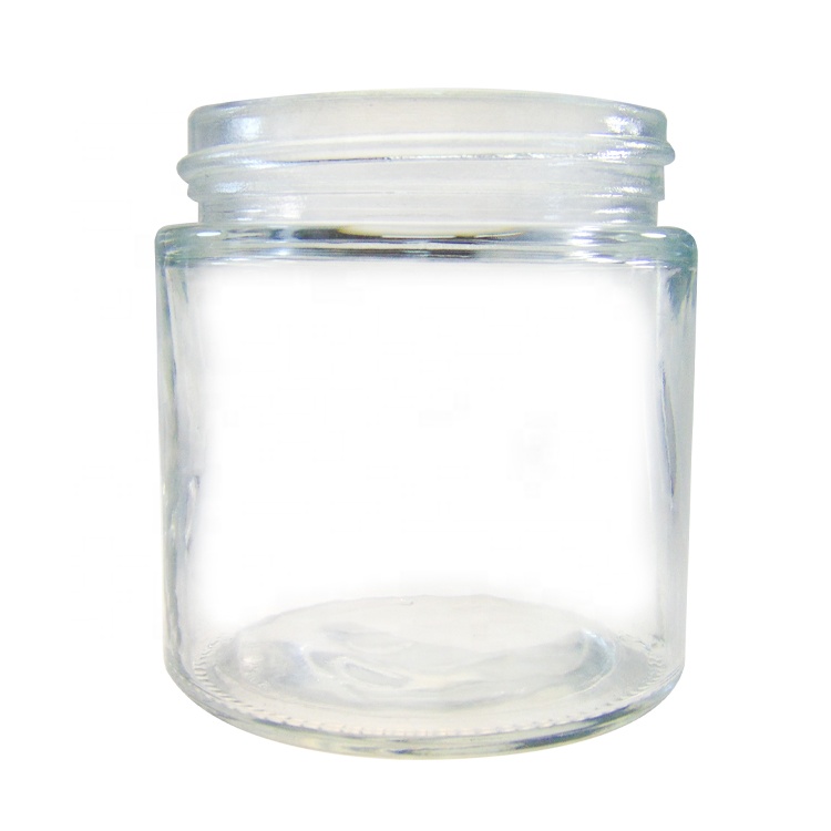 Foundation 120ml 4OZ Clear Empty Candle Containers Glass Jar With Lids