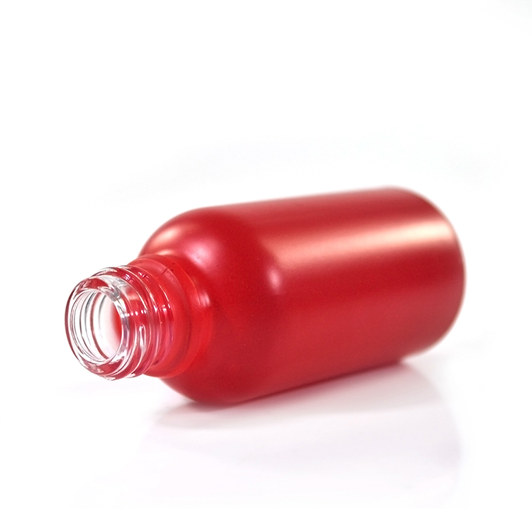 Fragrance oil 10ml 30ml 50ml 60ml 100ml Matte Red Glass Perfume Bottle with Black Perfume Pump Atomizer