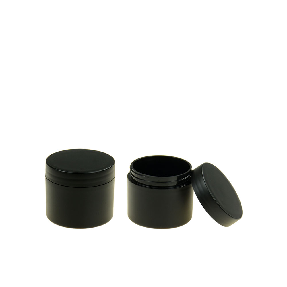 Free Design 10ml 20ml 30ml 50ml 100ml 150ml 200ml black empty frosted pp cream jar containers