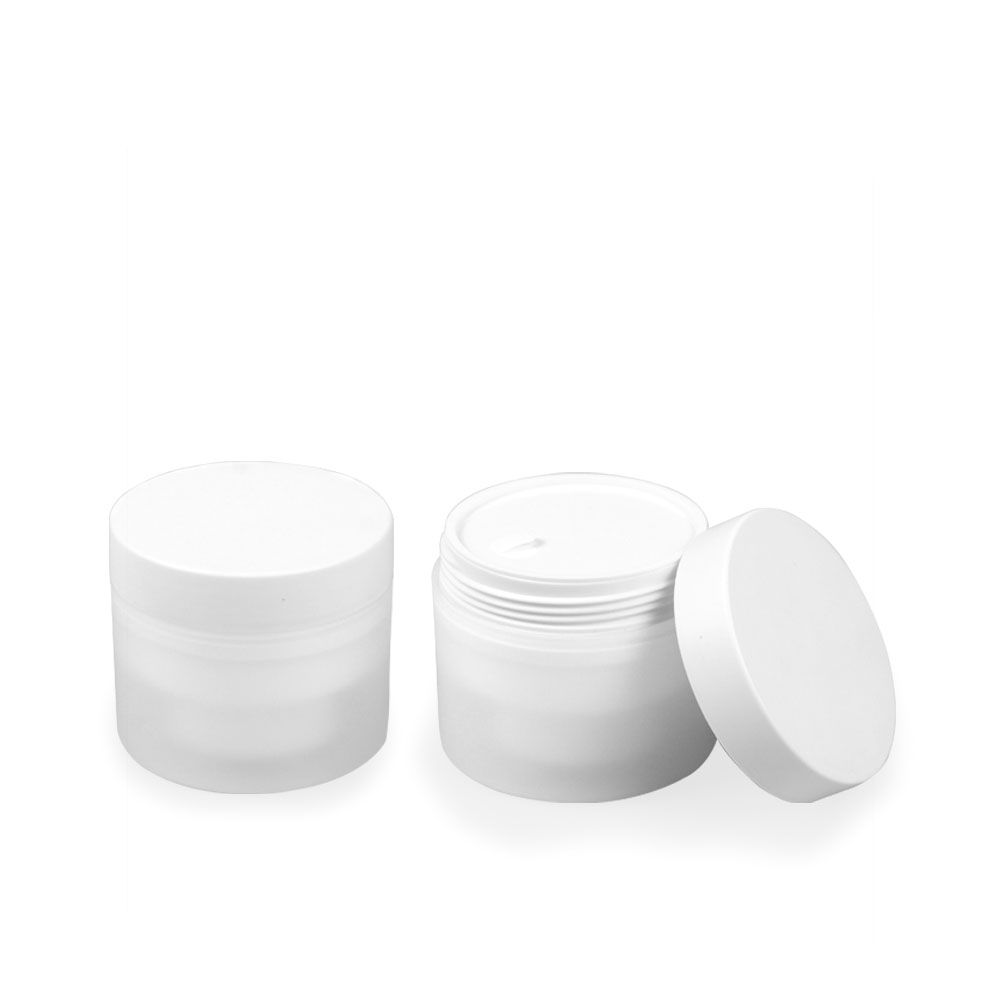 Free Design 10ml 20ml 30ml 50ml 100ml 150ml 200ml black empty frosted pp cream jar containers