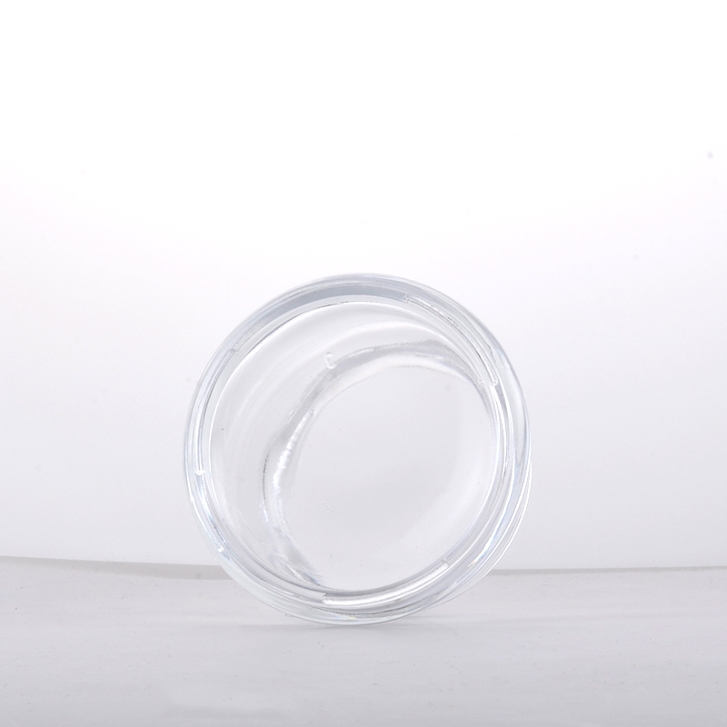 Free Sample 100g Face Cream Jar Clear Bamboo Wood Lid Glass Jar For Skin Care