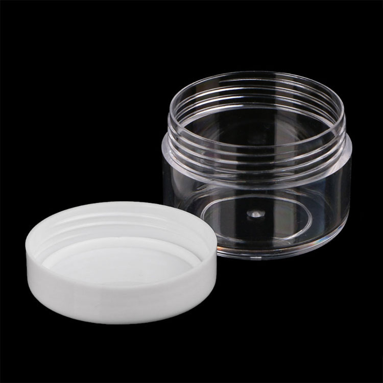 Free Sample 10G 15G 20G Clear plastic cosmetic body cream jar