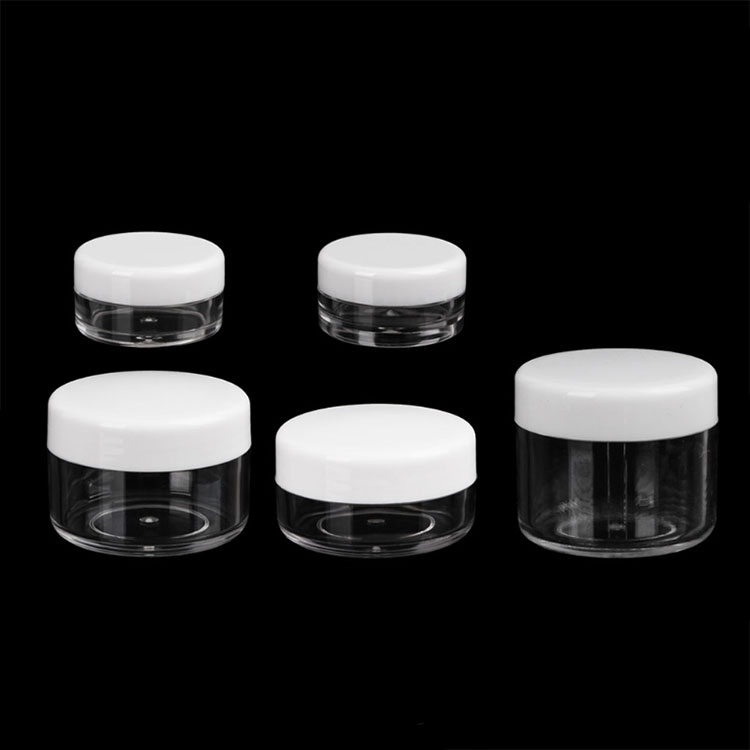 Free Sample 10G 15G 20G Clear plastic cosmetic body cream jar