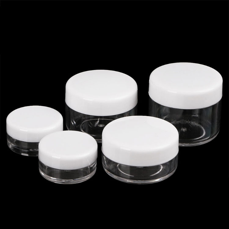 Free Sample 10G 15G 20G Clear plastic cosmetic body cream jar