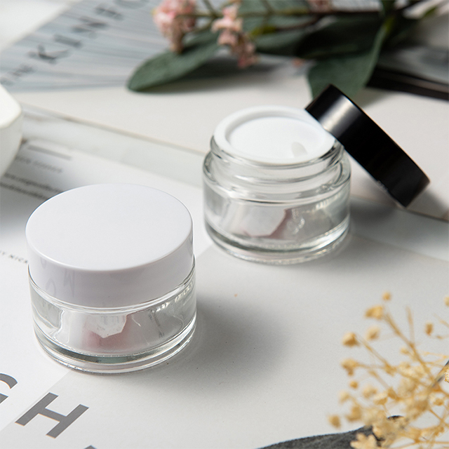 Free Sample 15g 30g 50g 60g 100g Aluminum Cosmetic Jar With Visible Window For Lip Balm Body Cream