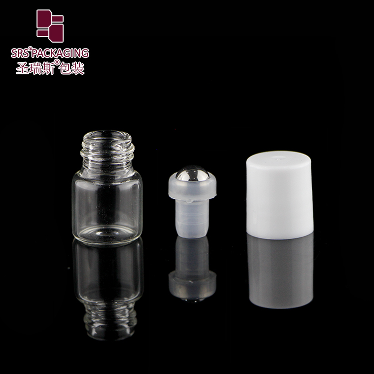 Free Sample 1ml Amber Glass Roller Bottle for Essential Oil Clear Vials Ready To Ship