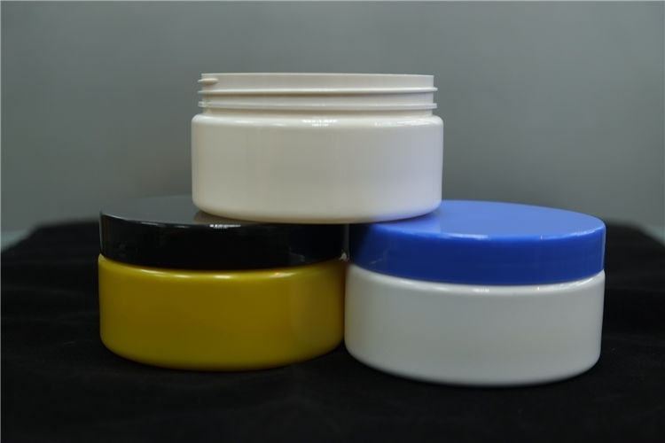Free Sample 200ml, 420ml Cosmetics Packaging Luxury Cream PET Plastic Jar with Lid For Skin Care