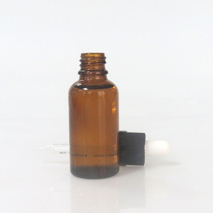 Free Sample 30ml amber e cig oil glass bottle boston bottle with droppers