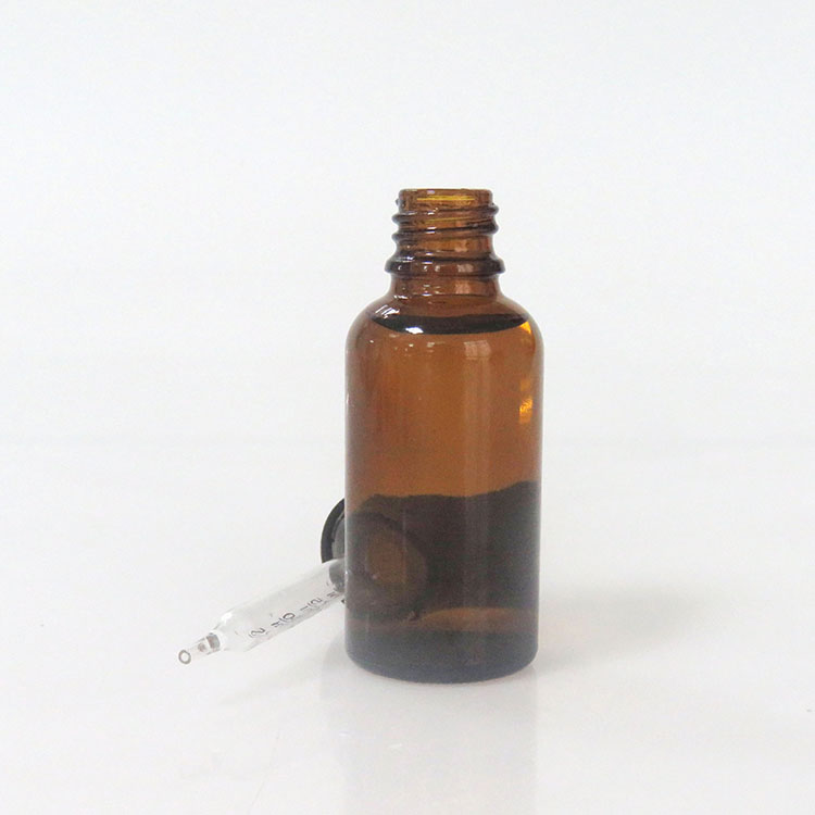 Free Sample 30ml amber e cig oil glass bottle boston bottle with droppers