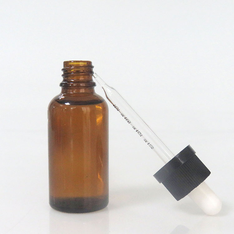 Free Sample 30ml amber e cig oil glass bottle boston bottle with droppers