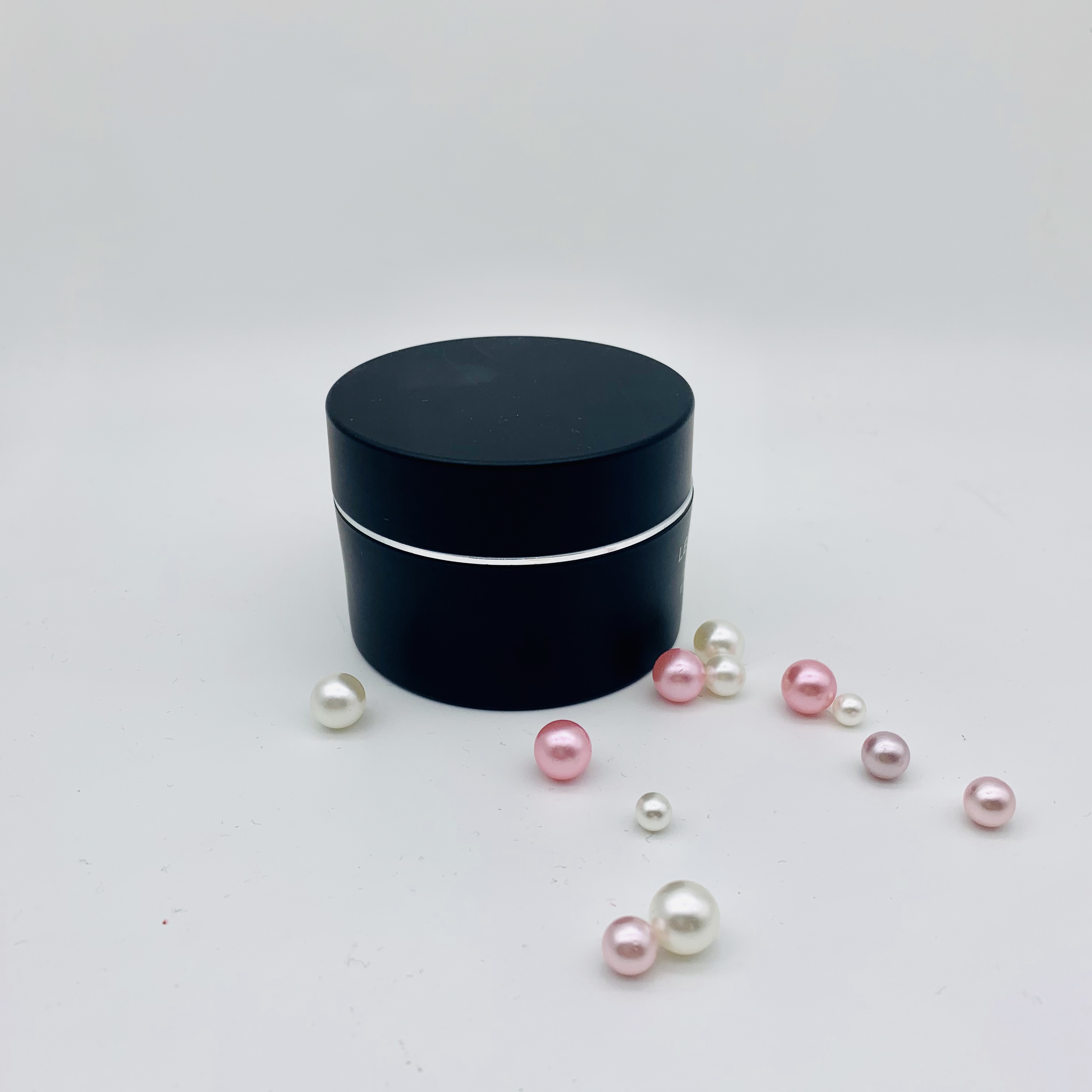 Free Sample 50g Acrylic Cream Jar Cosmetic Cream Plastic Jar Matte Black Plastic Jar