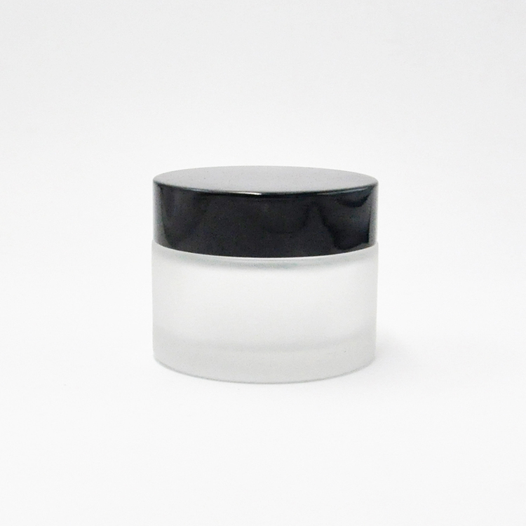 Free Sample  5g 10g 15g 20g 30g 50g 100g Frosted Glass Green Cosmetic Jar for Face Eye Cream
