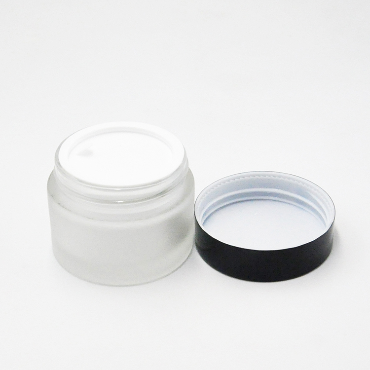 Free Sample 5g 10g 15g 20g 30g 50g 100g Frosted Glass Green Cosmetic Jar for Face Eye Cream
