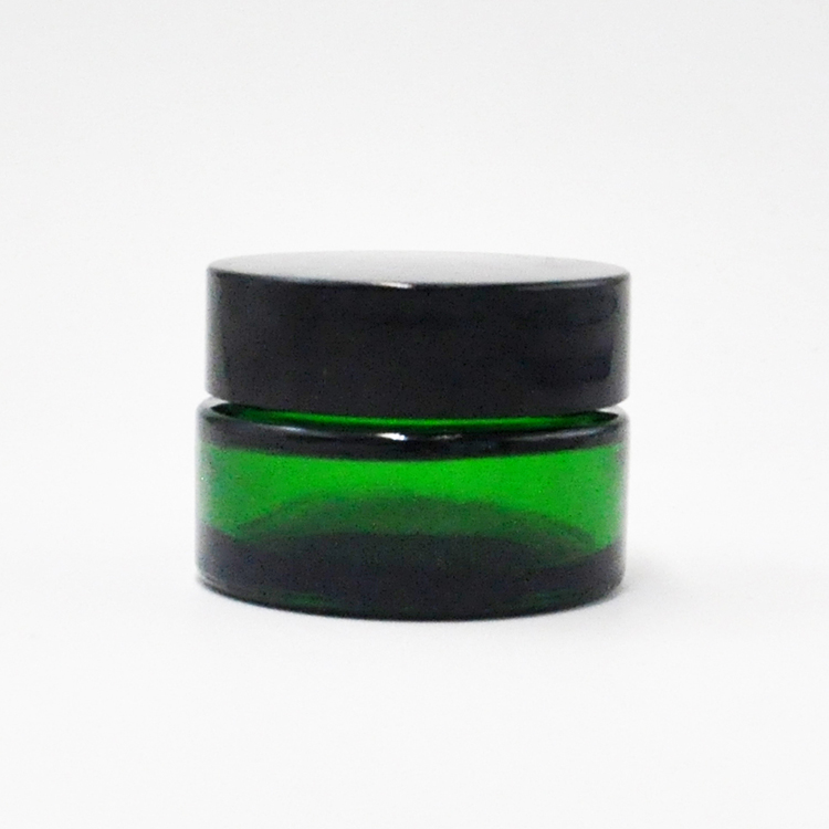 Free Sample 5g 10g 15g 20g 30g 50g 100g Frosted Glass Green Cosmetic Jar for Face Eye Cream