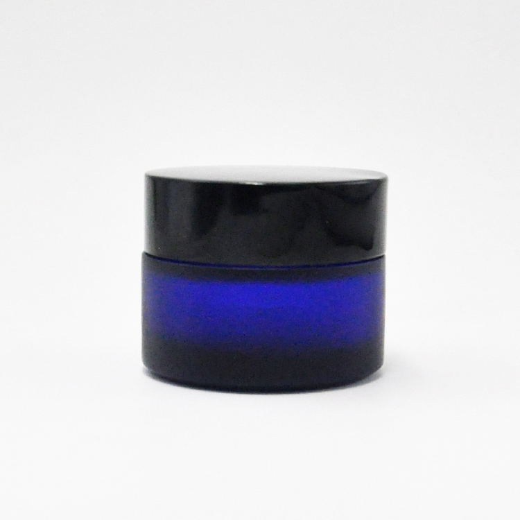 Free Sample 5g 10g 15g 20g 30g 50g 100g Frosted Glass Green Cosmetic Jar for Face Eye Cream