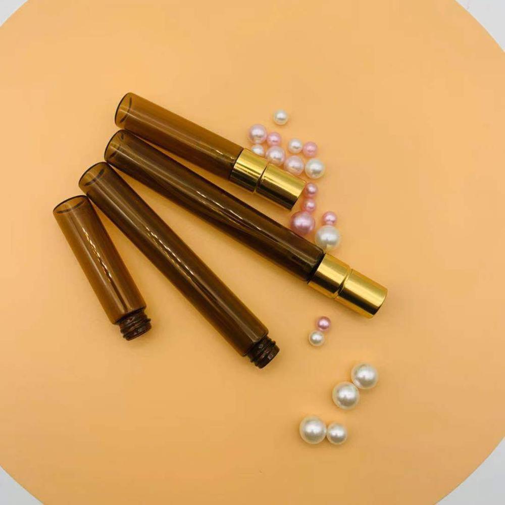 Free Sample Amber Empty Glass Pump Spray Cosmetic Perfume Bottle 5Ml 10Ml