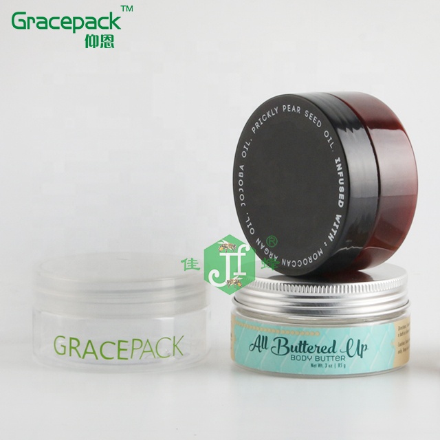 Free Sample Cookies Containers With PP Smooth Lid,BPA Free Candy Jar with Aluminum Cap,Food Storage PET Plastic Jar