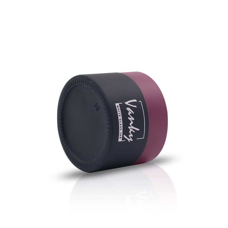 Free Sample Cosmetic cream jar 30ml cream round white glass jar 50g