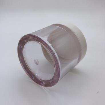 Free Sample Empty 1OZ Clear Plastic Cosmetic Cream Jars With Lid