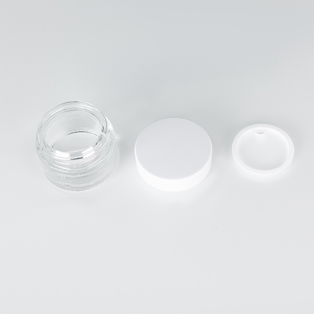 Free Sample Empty 5Ml 15g 30g 50g 100g White Black Round And Square Shape Acrylic Jar For Skin Care Cream