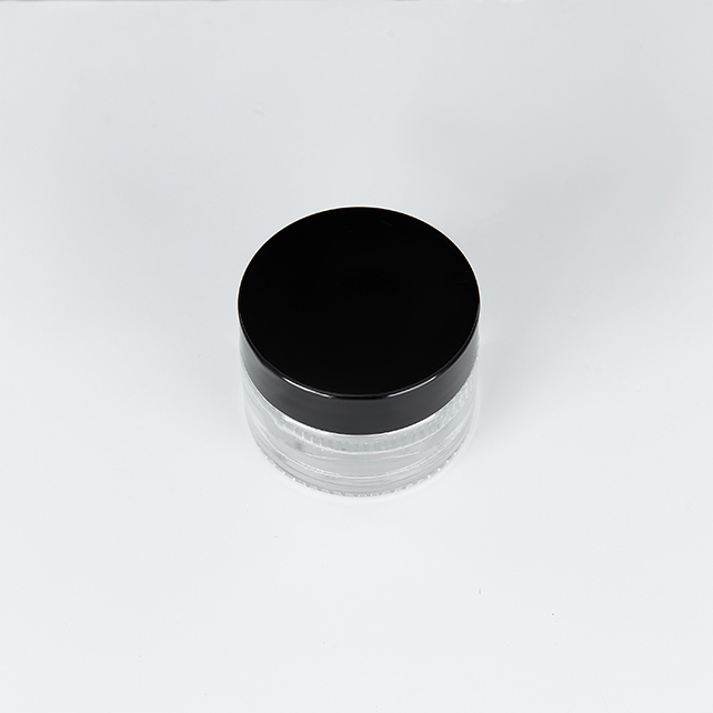 Free Sample Empty Cometic 30Ml Clear Amber Frosted Matte Black glass Cosmetic Jar