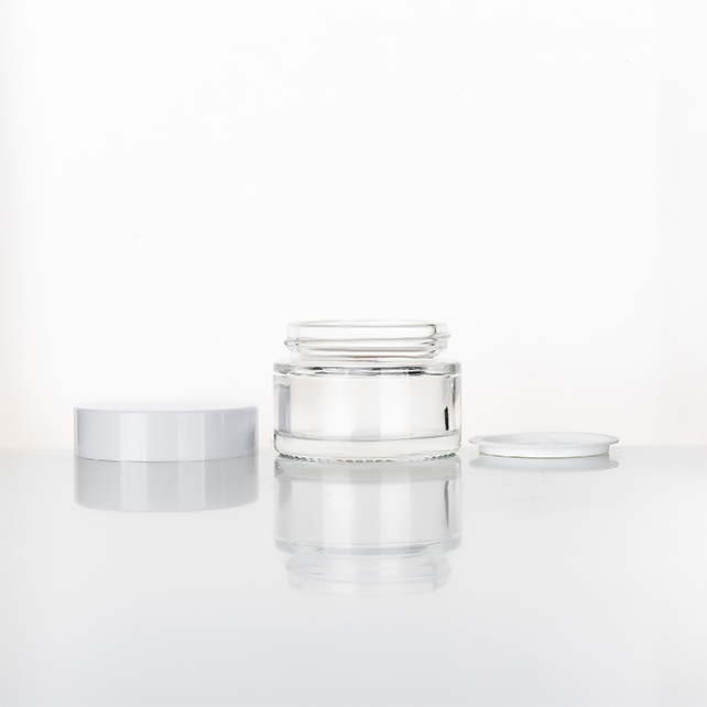 Free Sample Empty Cometic 30Ml Clear Amber Frosted Matte Black glass Cosmetic Jar