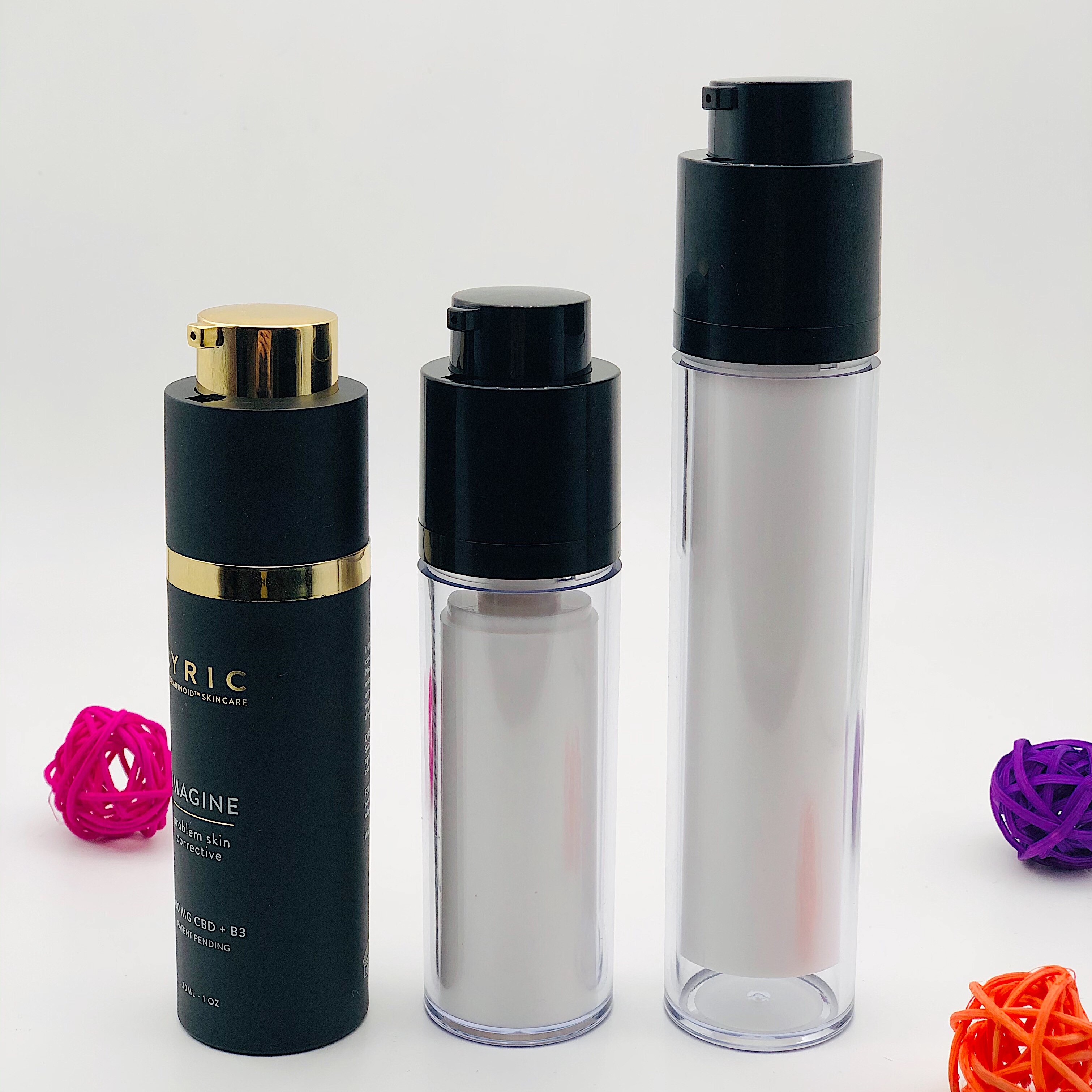 Free Sample Good Selling 15Ml 30Ml 50Ml Airless Airless Cosmetic Serum Pump Bottle