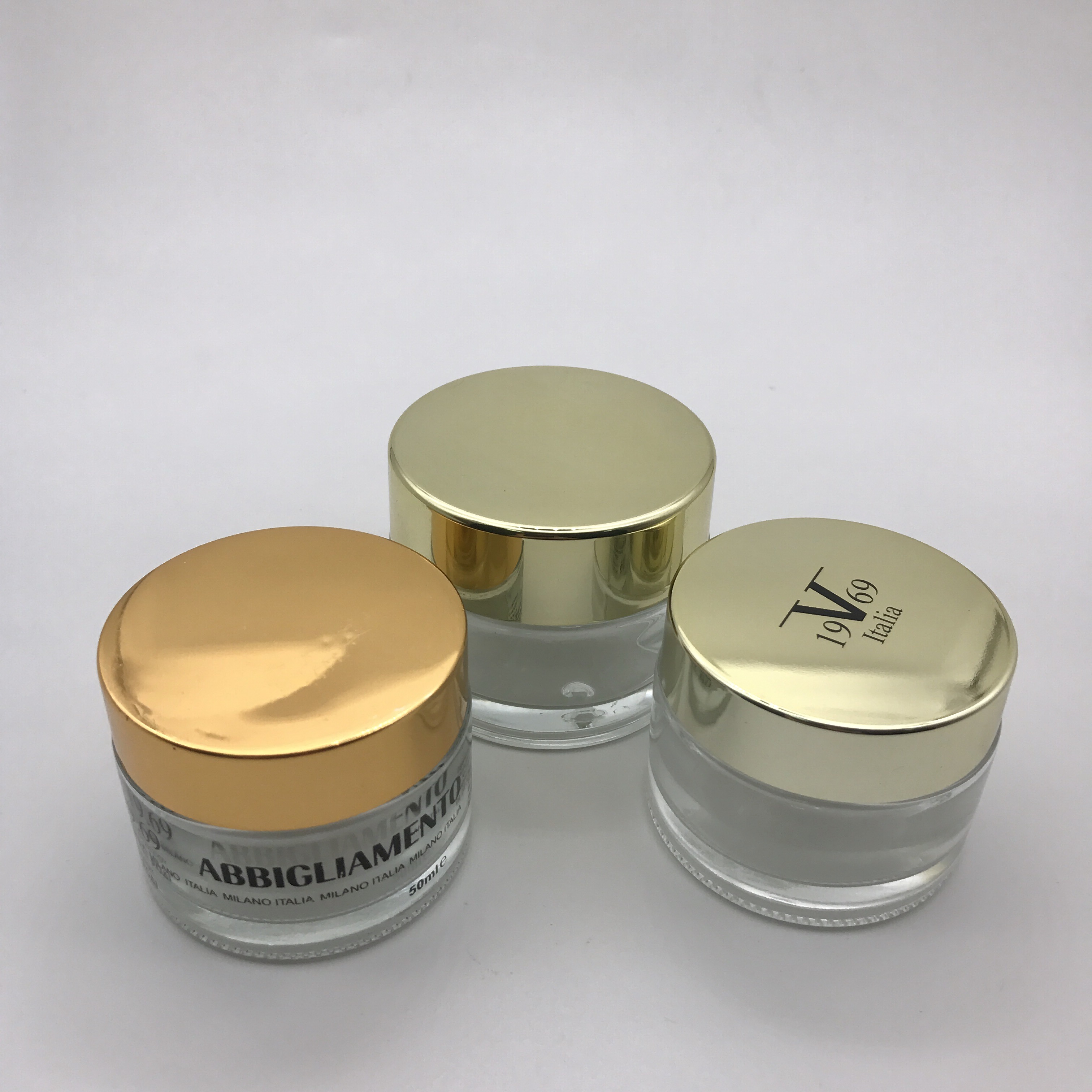 Free Sample Hot Sale Glass Cream Jar Top Quality 50g Glass Jar Skin Care Cream Jar
