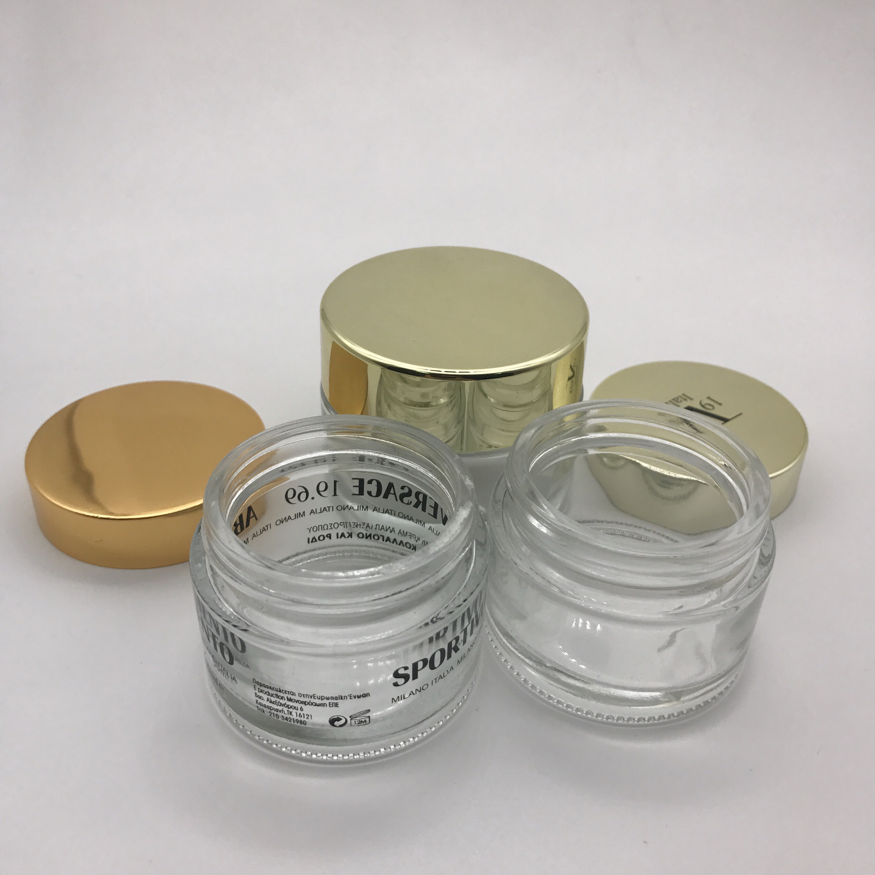 Free Sample Hot Sale Glass Cream Jar Top Quality 50g Glass Jar Skin Care Cream Jar